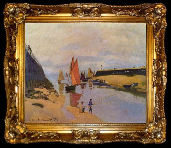 framed  Claude Monet Hafen von Trouville, ta009-2